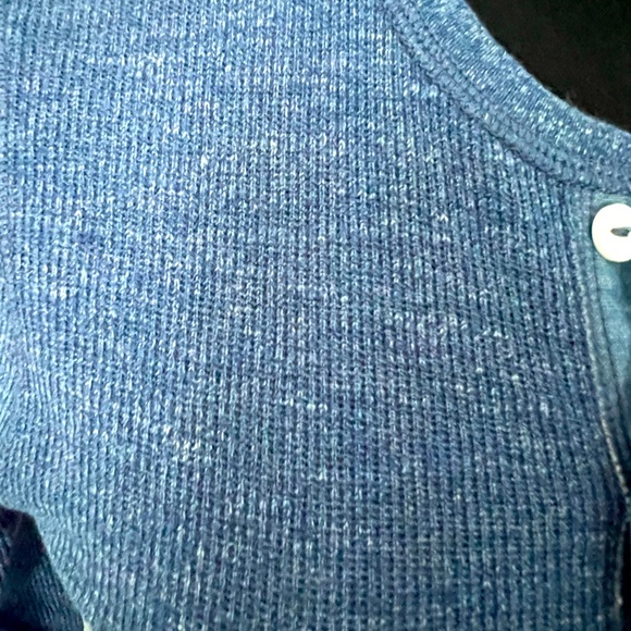 NWT Polo Ralph Lauren Blue Waffle knit maxi dress w/ suede elbow patches - Picture 4 of 6